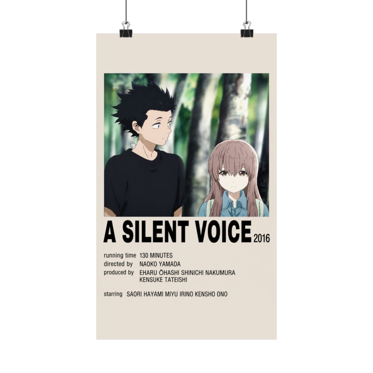 A Silent Voice 2016 Alternative - Official Posters & Wall Art merchandise