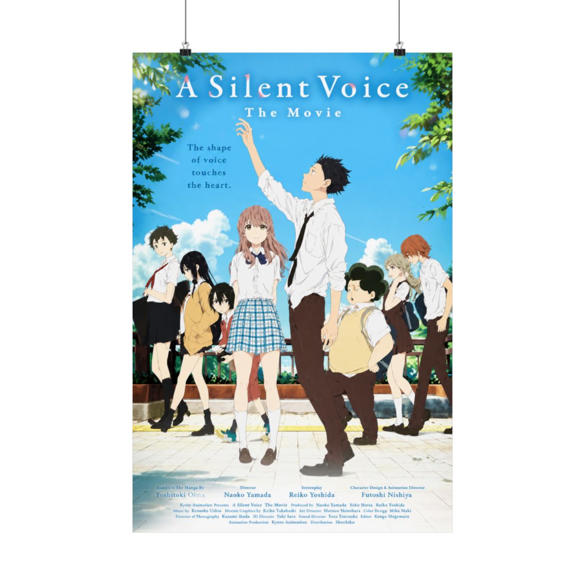 A Silent Voice Textless Movie Anime Poster and Prints Unframed Wall Art Gifts Decor 12x18